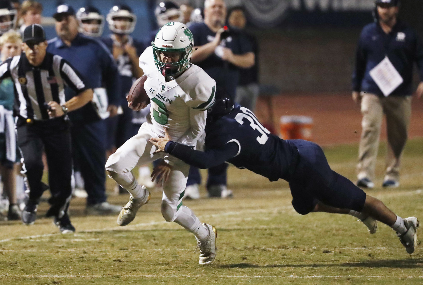 St. Joseph versus Redwood CIF Football Matchup